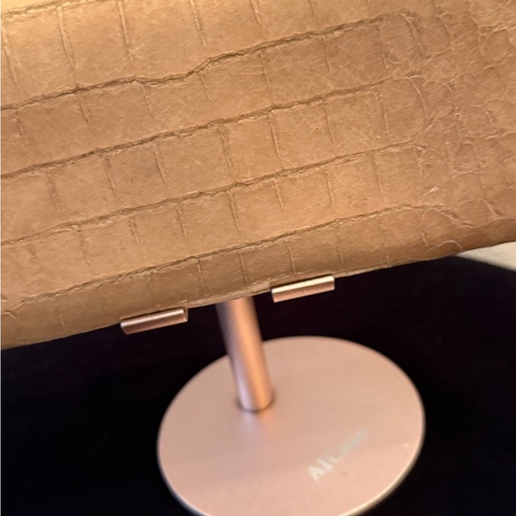 Miu Miu Beige Crocodile-Embossed Leather Continental Wallet - Picture 13 of 14